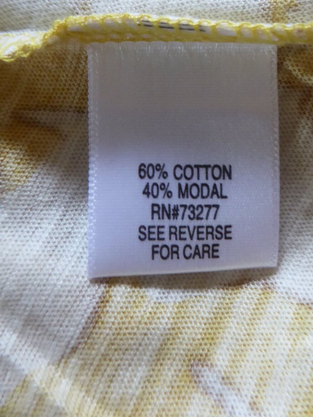 SONOMA BRAND YELLOW OCHRE WHITE FLORAL TANK TOP LARGE - Picture 9 of 10